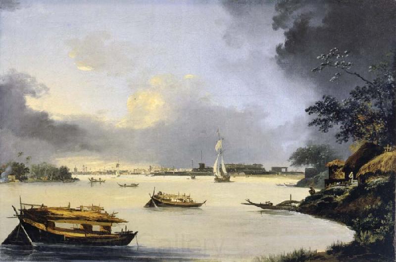 unknow artist View of Calcutta from Garden House Road